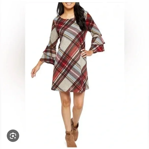🎁Boutique Soft Plaid Dress🎁 - Picture 7 of 10